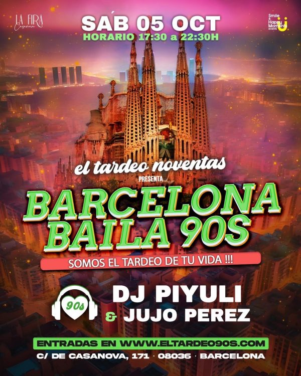 El tardeo 90s – 5 de Octubre de 2024 – La Fira Casanova