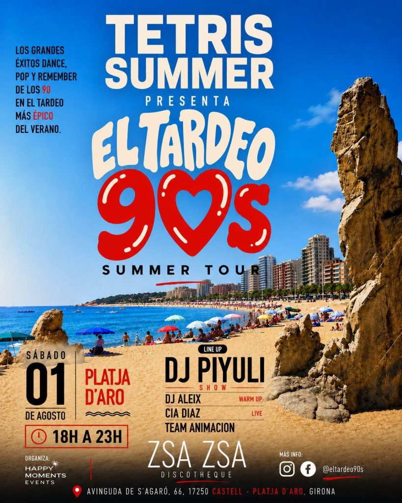 El Tardeo 90’s — ZSA ZSA Discotheque · Summer Tour