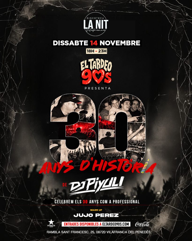 El tardeo 90s La Nit Vilafranca